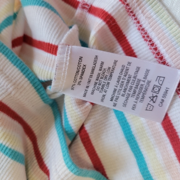 5/$20 Harlow multicolor striped halter racerback tank crop top small - Picture 5 of 5